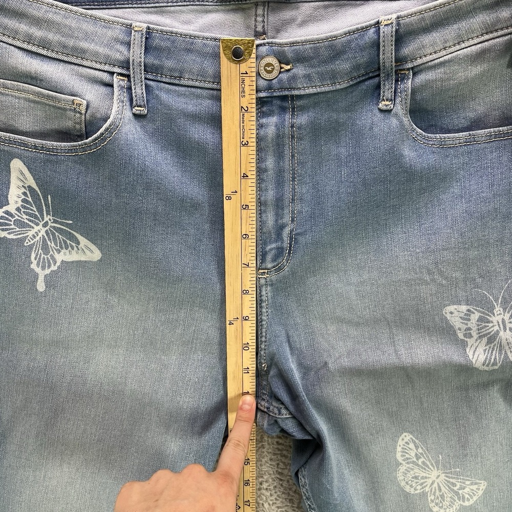 Hollister Curvy High Rise Super Skinny Jeans Womens 19S Butterfly Stretch NWT - Picture 10 of 14